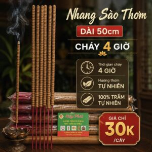 Nhang Trầm Sào Thơm Đặc Biệt Dài 50cm 30K/Cây