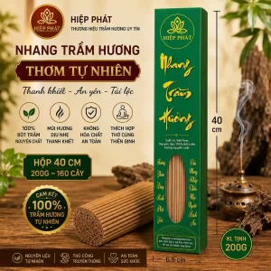 Nhang Trầm Cây Thơm Dịu Ngọt Hộp Dài 30Cm Và 40cm