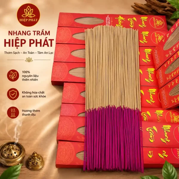 Nhang Trầm Cây Thơm Thựơng Hạng Hộp Dài 30cm-40cm