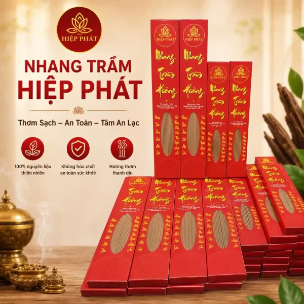 Nhang Trầm Cây Thơm Thựơng Hạng Hộp Dài 30cm-40cm