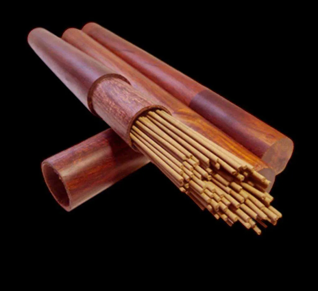 Nhang Trầm Không Tăm Thơm Đặc Biệt Ống Gỗ 100 Cây Nhang Trầm Không Tăm Thơm Đặc Biệt Ống Gỗ 100 Cây