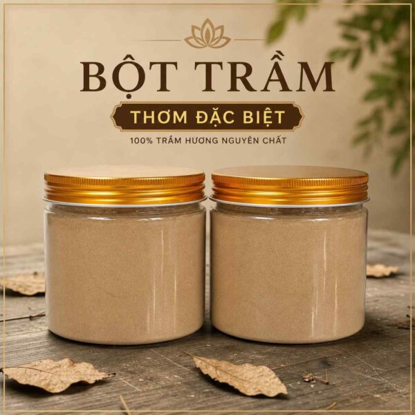 Bột Trầm Xông Nhà Thơm VIP Hủ 100G Bột Trầm Xông Nhà Thơm VIP Hủ 100G