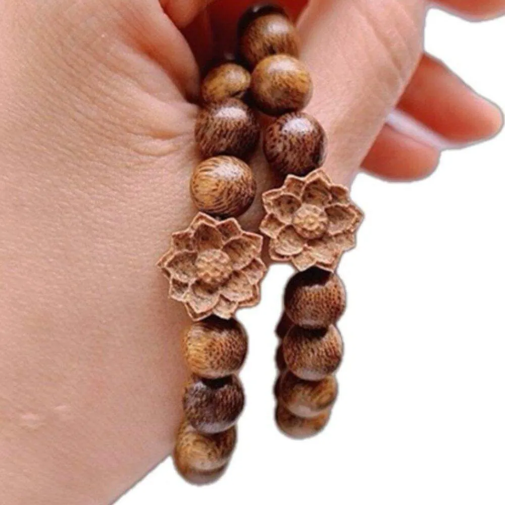 Chuỗi Trầm Tự Nhiên 10mm Mix Hoa Mai Trầm Chuỗi Trầm Tự Nhiên 10mm Mix Hoa Mai Trầm