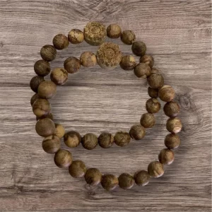 Chuỗi Trầm Tự Nhiên 10mm Mix Hoa Mai Trầm