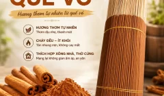 Cách nhận biết nhang quế vỏ tự nhiên.