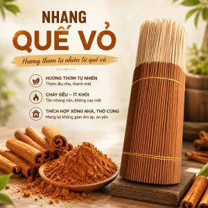 [1kg]Nhang Cây Quế Vỏ Thơm Dịu Nhẹ