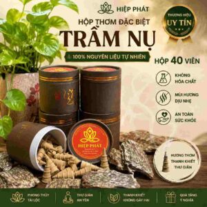 NHANG TRẦM NỤ THƠM ĐẶC BIỆT – HỘP 40 VIÊN