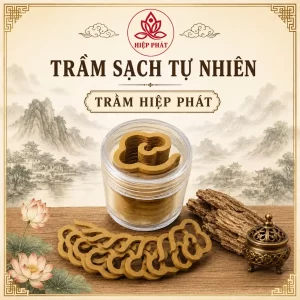 Nhang Trầm Vân Mây – Hộp 16 Vòng – Thơm Ngọt Dịu Nhẹ