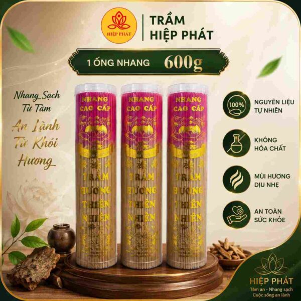Nhang Trầm Cây Thơm Ngọt – Ống Lớn 600g Nhang Trầm Cây Thơm Ngọt – Ống Lớn 600g