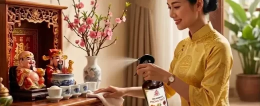 Nước Lau Bàn Thờ Phong Thủy Thảo Mộc