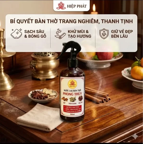 NƯỚC LAU BÀN THỜ PHONG THỦY NƯỚC LAU BÀN THỜ PHONG THỦY