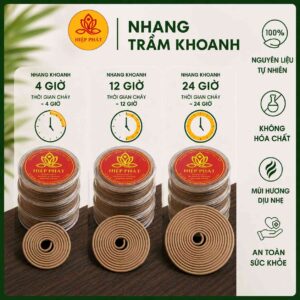 Nhang Trầm Khoanh Thơm Đặc Biệt Hộp 10-30 Khoanh