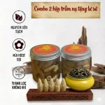 Combo 2 Hộp Nụ Búp Sen Thơm Đặc Biệt Tặng Kèm 1 Lư Sứ Cao Cấp.